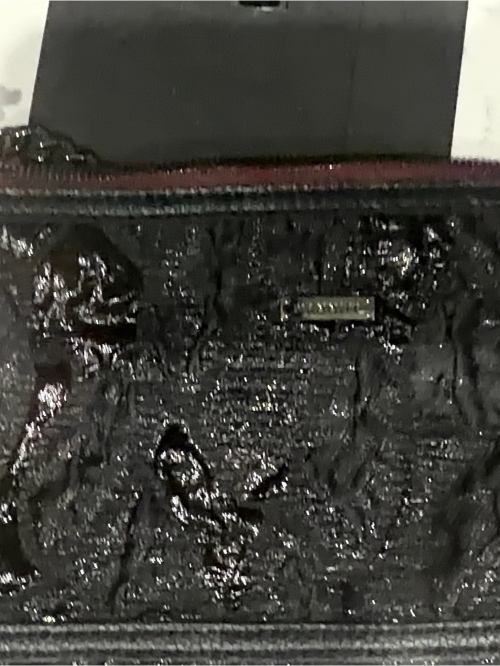 Hammitt Black Textured Clutch with Chain Strap - Picture 5 of 8
